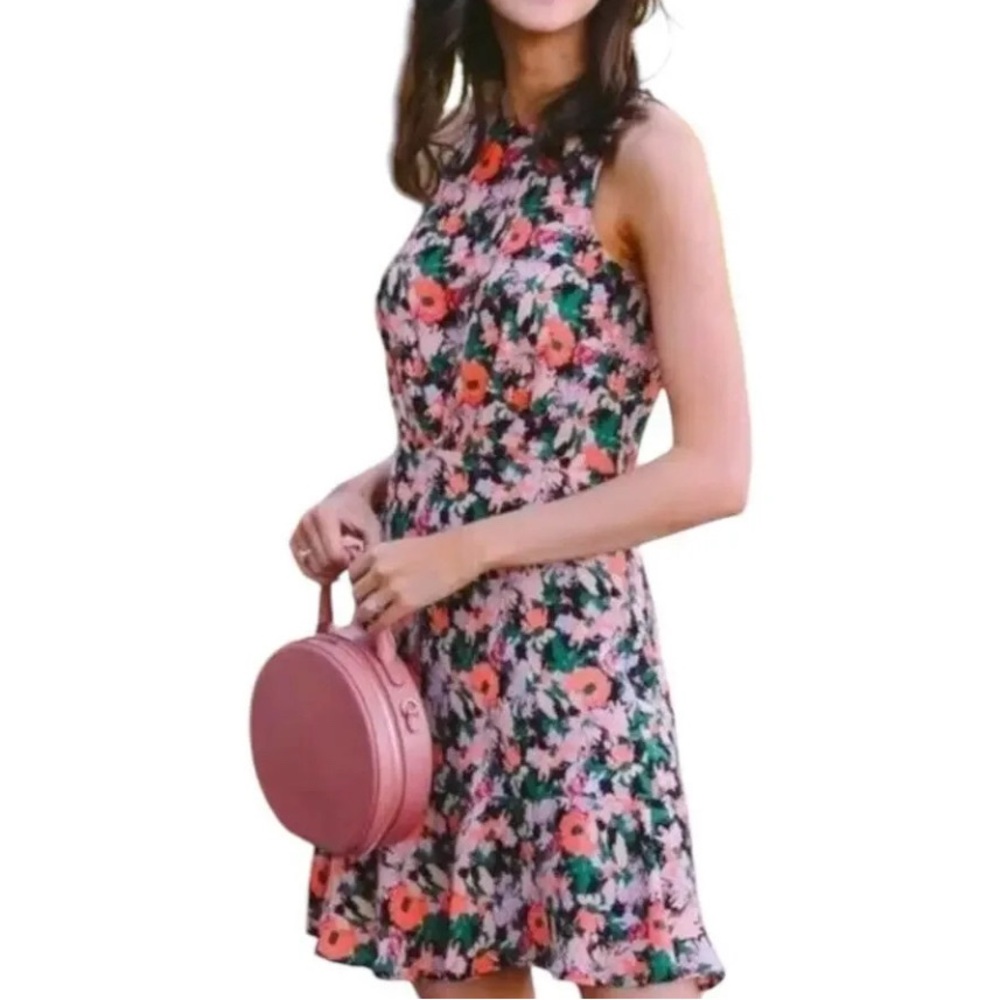 J. Crew Mercantile sleeveless floral flounce dress Sz. 0